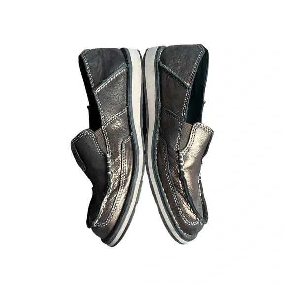 Ariat Cruiser women’s Leather Metallic Bronze slip on loafers SZ 8